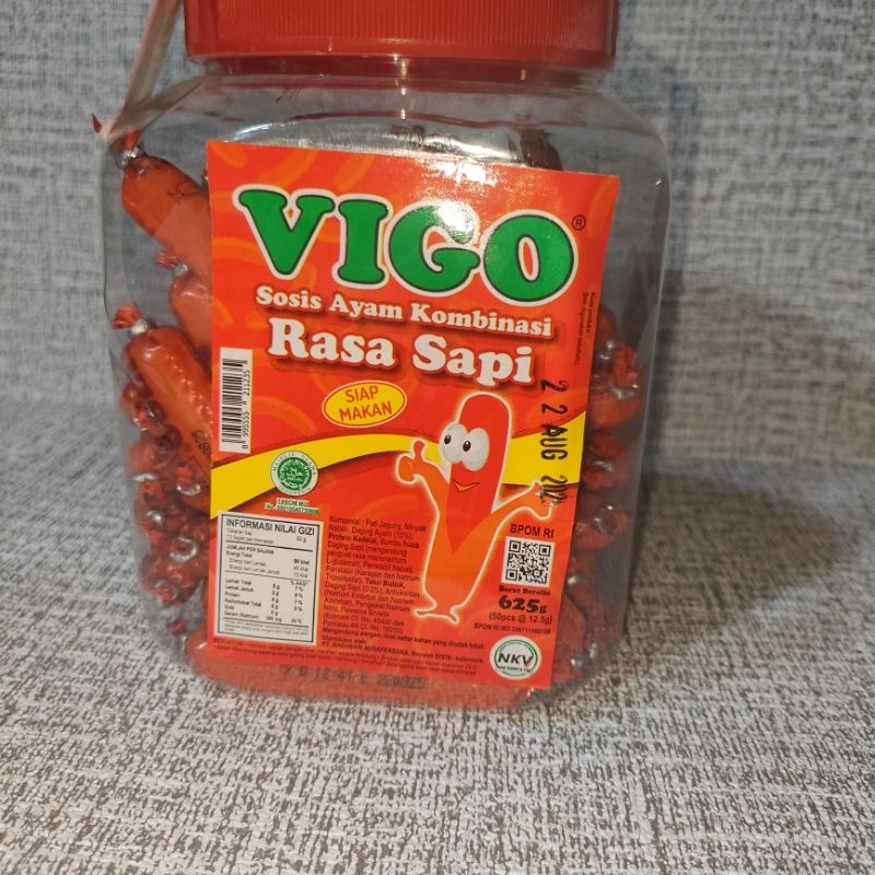 

[1 jar] Sosis Vigo Sosis Ayam Kombinasi Rasa Sapi Siap Makan enak lezat termurah harga terjangkau grosiran harga promo