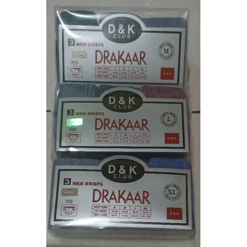 CD Celana Dalam Pria => DRAKAAR <= isi 3