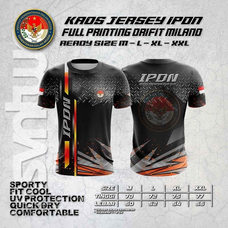 KAOS JERSEY IPDN/FULLPRINTING/DRIFIT MILANO