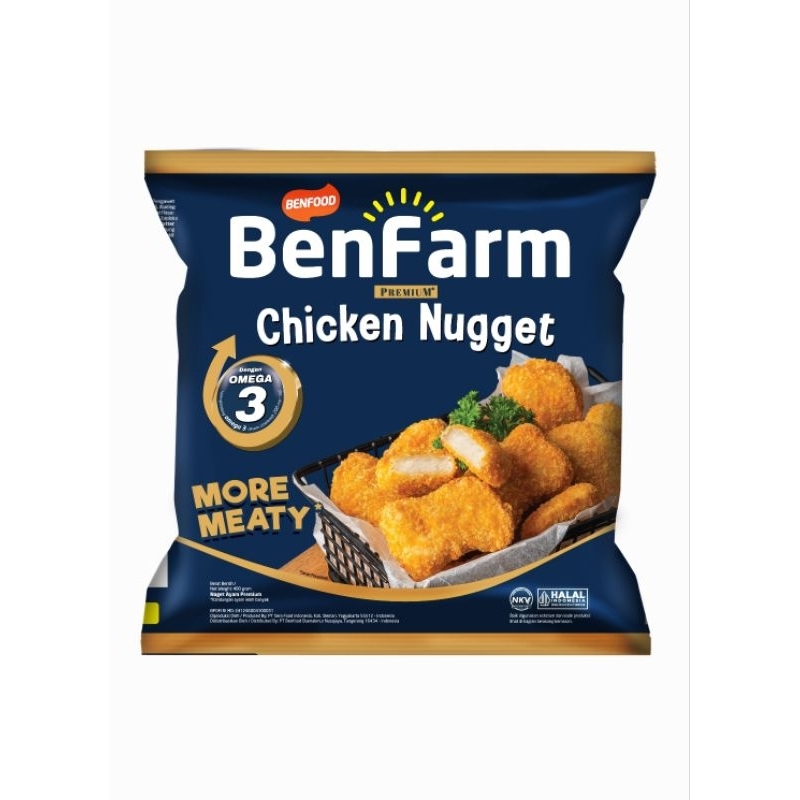 

BENFARM PREMIUM CHIKEN NUGET 400GR/ NAGET AYAM PREMIUM