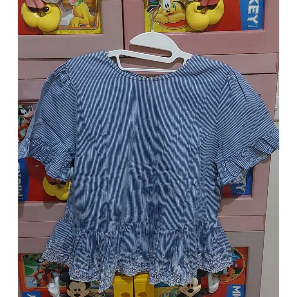 Strip Pattern Blouse (Blouse Wanita)