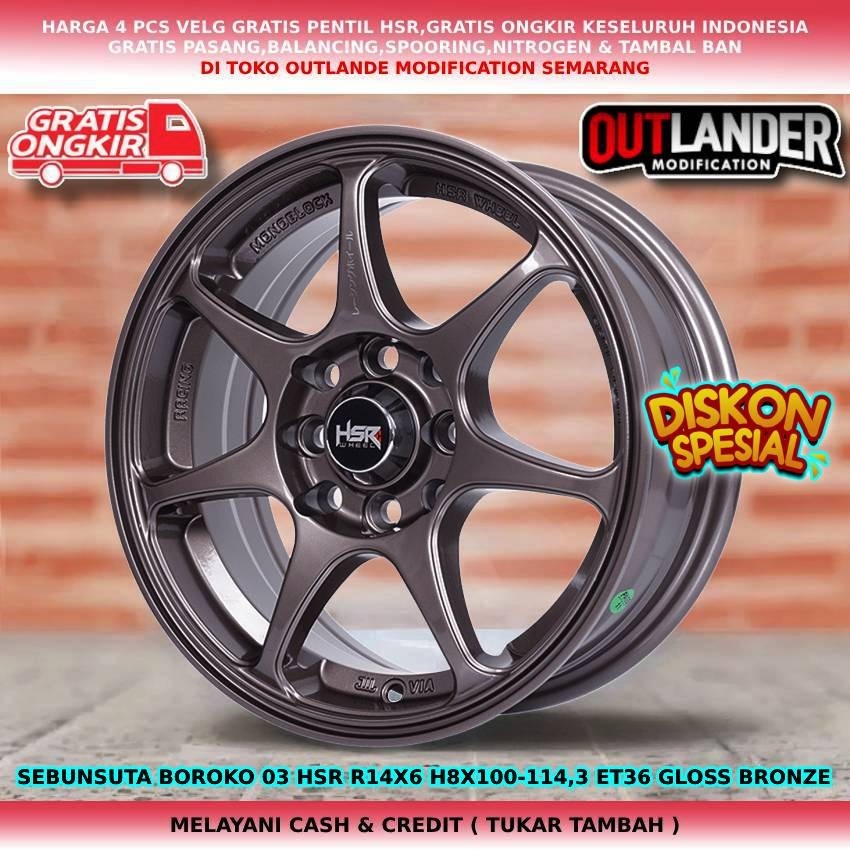 velg mobil racing r14 velg mobil Baleno|Esteem|Karimun|avanza|dll hsr sebunsuta r14 HARGA 5PCS VELG