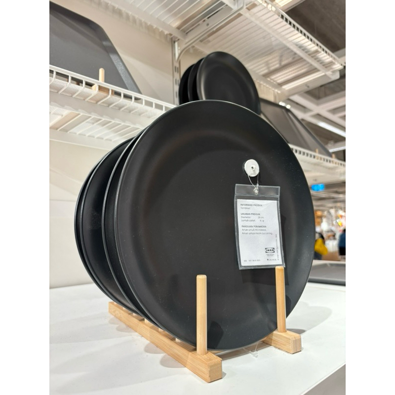 FARGKLAR IKEA Piring makan bulat bahan keramik isi 4 cocok untuk kado