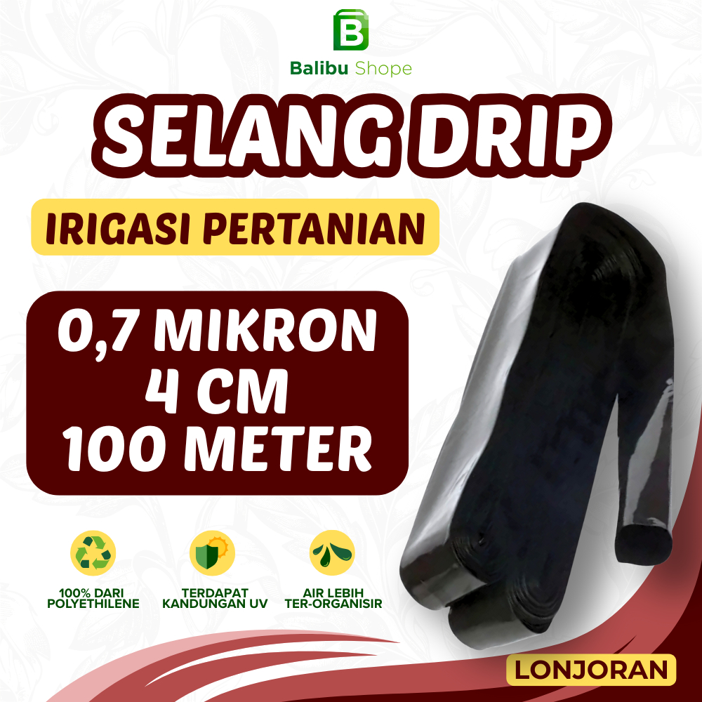Selang Drip 7 Mikron 100 Meter Selang Irigasi Tetes