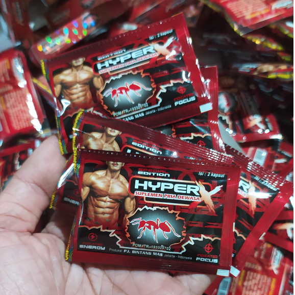 

[ PRIVASI COD ] Hyperx Original ECER 5 pack 10 butir Madu Bubuk Herb Hiperx