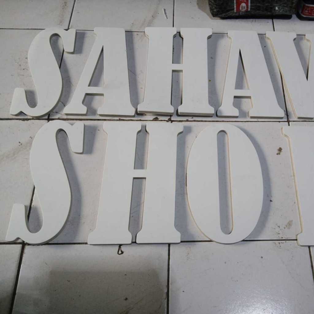 

Huruf Spon Eva Tinggi 60cm Tebal 1cm Bahan Lembut Dan Elastis lebar proporsional d setiap huruf