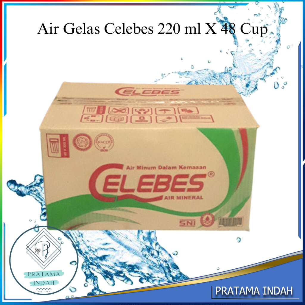 

AIR GELAS MERK CELEBES 220ML HARGA 1 KARDUS ISI 48 PCS (AIR ENAK & TERMURAH!!!)