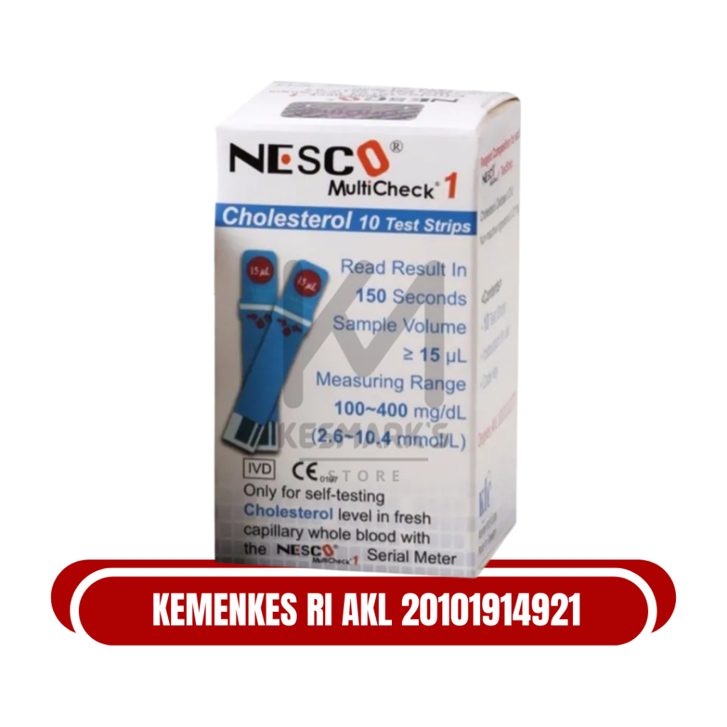 Strip Nesco Kolesterol / Stik Nesco Kolesterol Strip Kolesterol Nesco