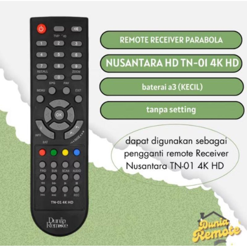 Remot Remote SET TOP BOX DVB T2 Tanaka Nusantara HD