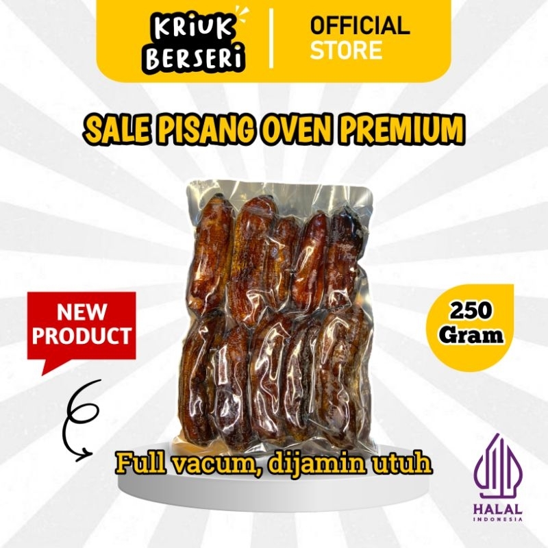 

[SALE PISANG PREMIUM 1 BUNGKUS] Camilan Sale Pisang Basah/Oven/Panggang 250 Gram Premium Full Vacum Khas Kebumen Enak Manis Lembut Siap Makan