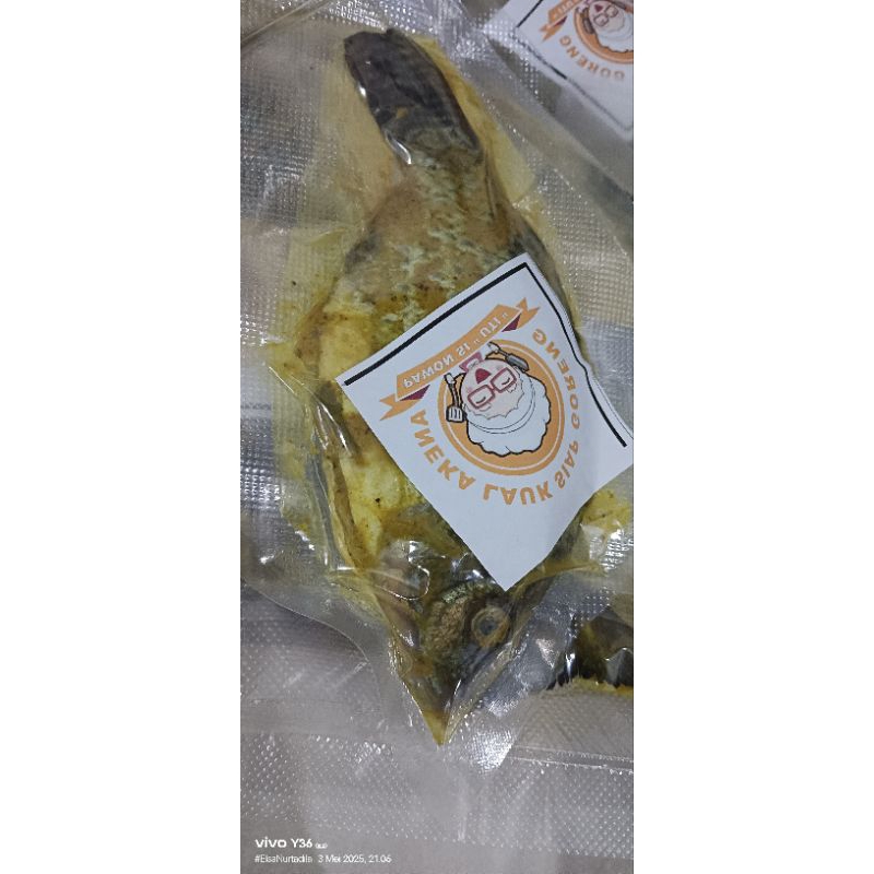 

ikan mujair marinasi siap goreng