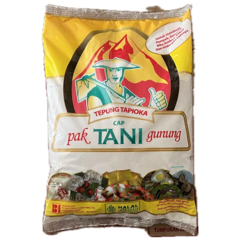 

Tepung Tapioka/Sagu Cap Pak Tani Gunung 500 g