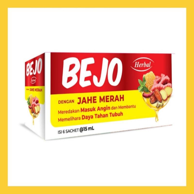 

Bejo Obat Herbal Masuk Angin Cair Jahe Merah Sachet 6 x 15 ml