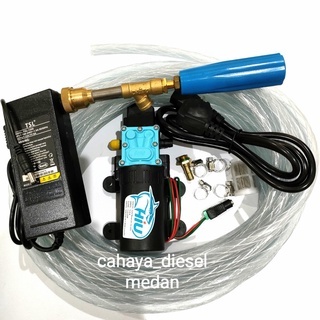 PAKET SET MESIN POMPA AIR 100 PSI HIU STEAM CUCI MOBIL MOTOR AC SOKET