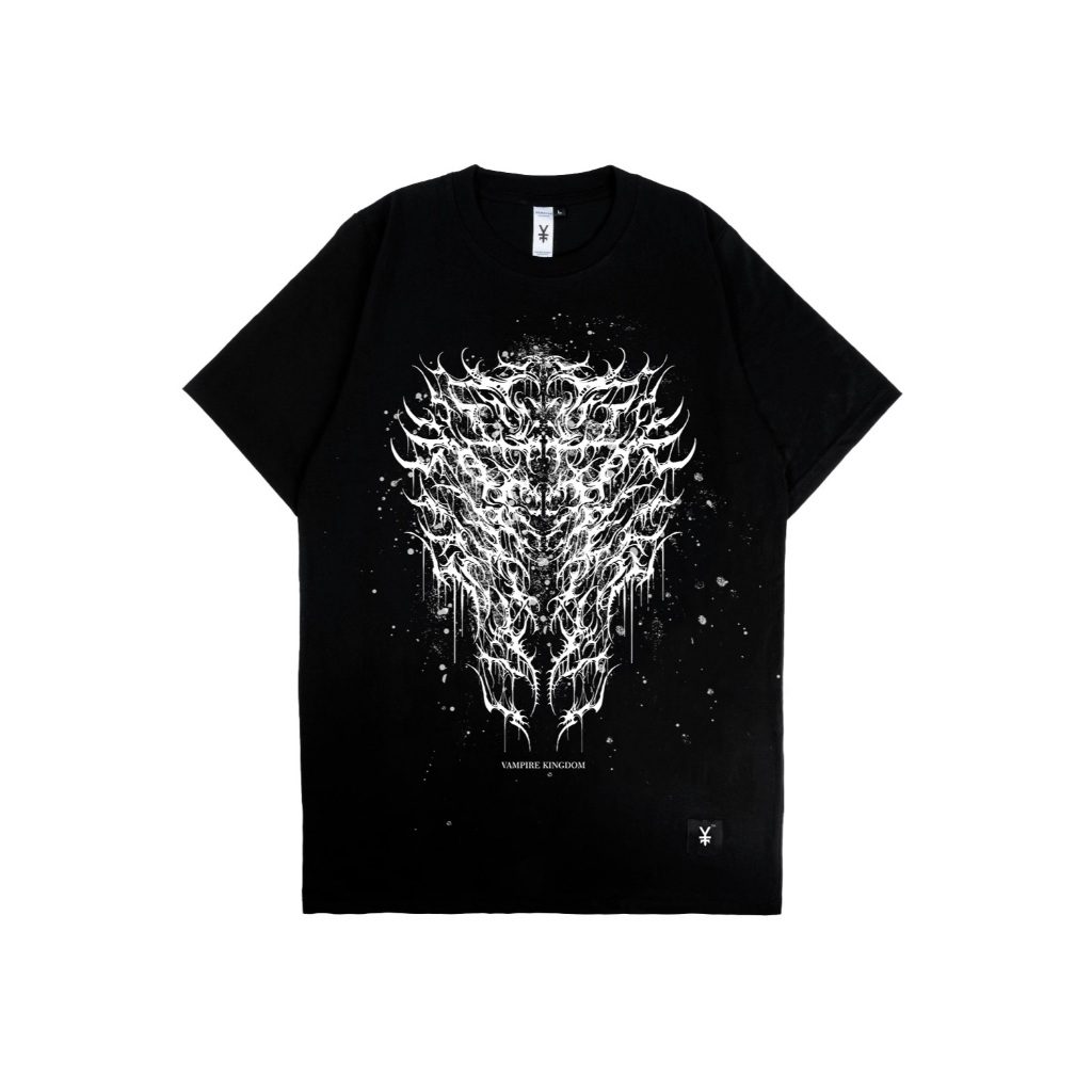 Vampire Kingdom T-shirt Skelevorn Hitam