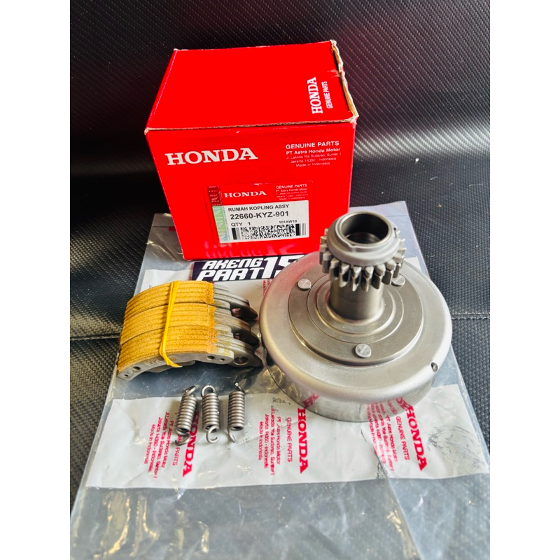 Lonceng Rumah Ganda KYZ+Kampas Ganda Only KYZ Supra x 125 fi new Blade fi 125 Supra x 125 Helm in (2