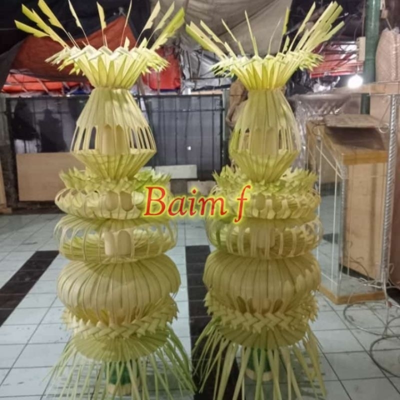 janur asli/janur pelaminan/janur dekorasi/janur tinggi 120cm/satu janur