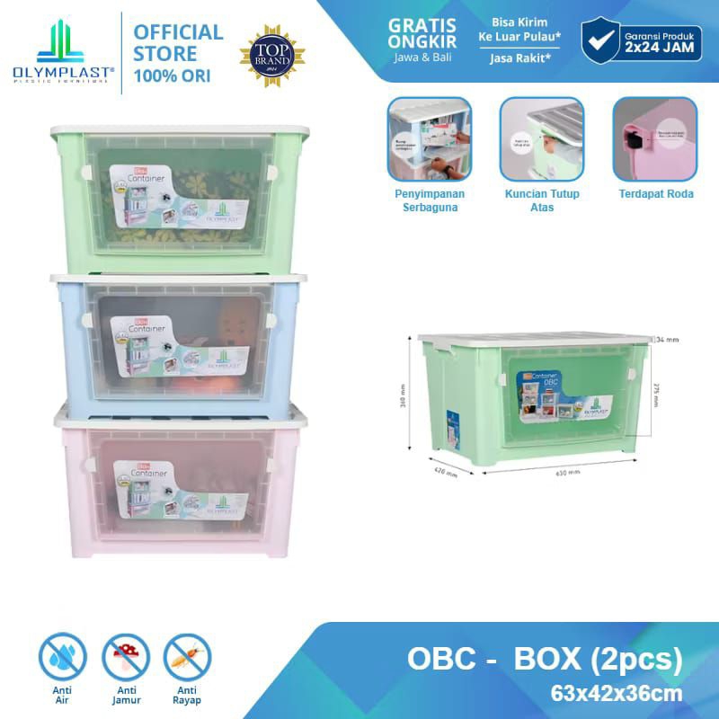 OLYMPLAST BOX CONTAINER OBC / STORAGE BOX / CONTAINER BOX PENYIMPANAN SERBAGUNA
