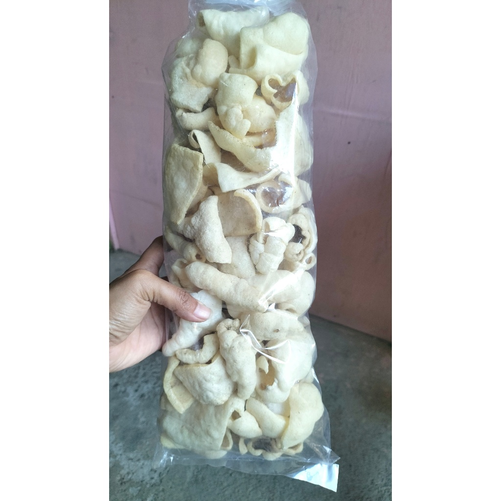 

Kerupuk sayur Kulit Sapi Keriting Asli 1 Ball Kemasan 250 Gram