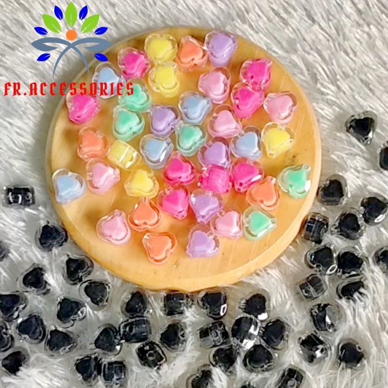 MANIK MANIK ISI LOVE MOTE ISI LOVE  UKURAN 11MM