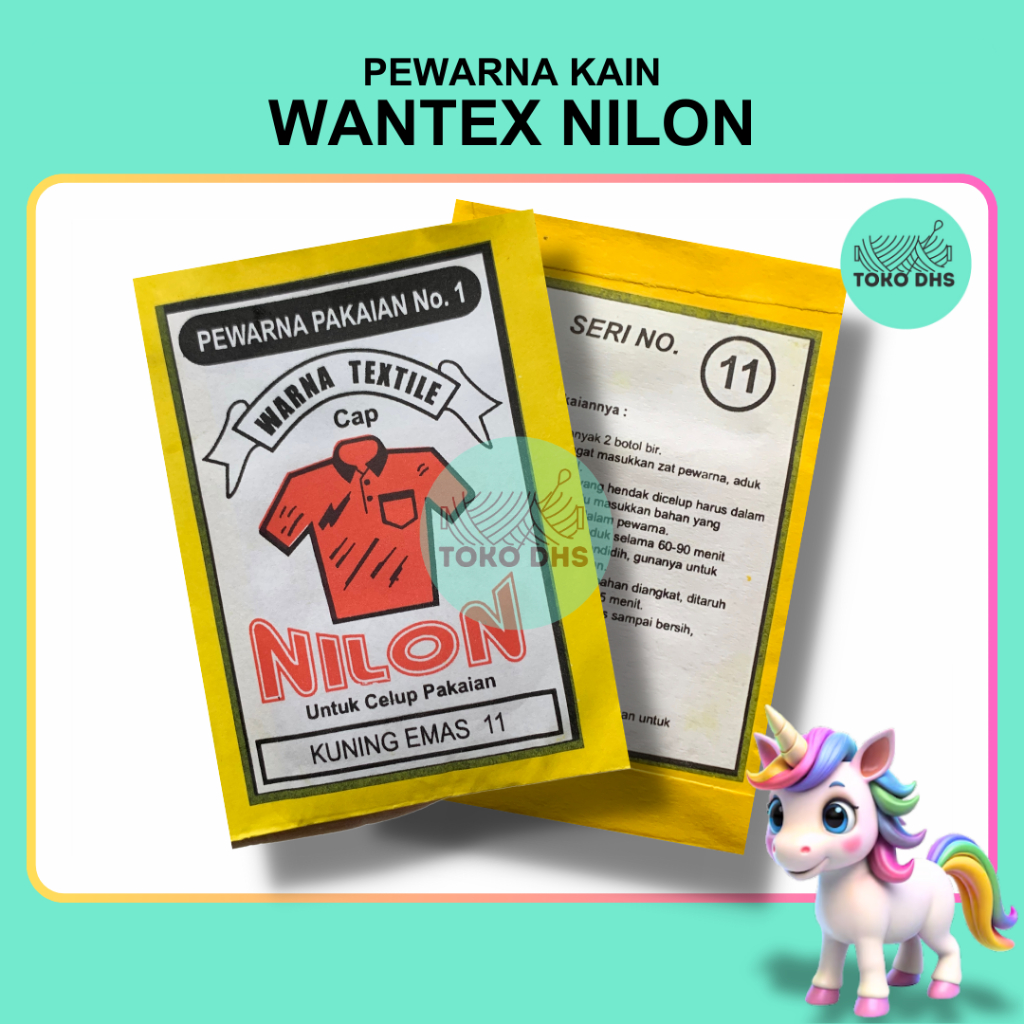Wantex Cap NILON | Wantex Pewarna Pakaian | Wantex Pewarna Textile | Wantex Pewarna Kain | Pewarna B