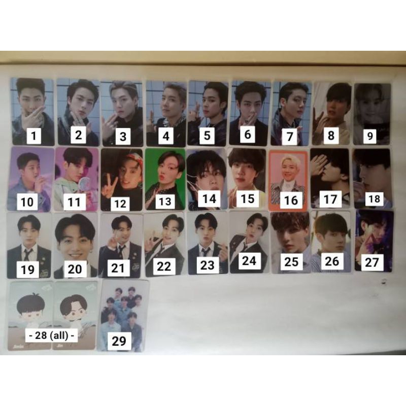 [ BACA DESKRIPSI] PC BTS PROOF STANDARD A RM SUGA JHOPE JIMIN IN THE SEOM JIN DICON DECO KIT (PART 2