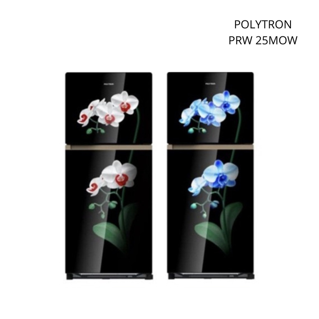Polytron Kulkas 2 Pintu 240 Liter PRW 25MO Belleza Varia Jumbo Glass Door PRW25MO Low Watt