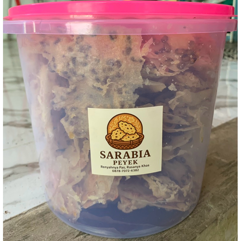 

Peyek ukuran toples 5 Liter