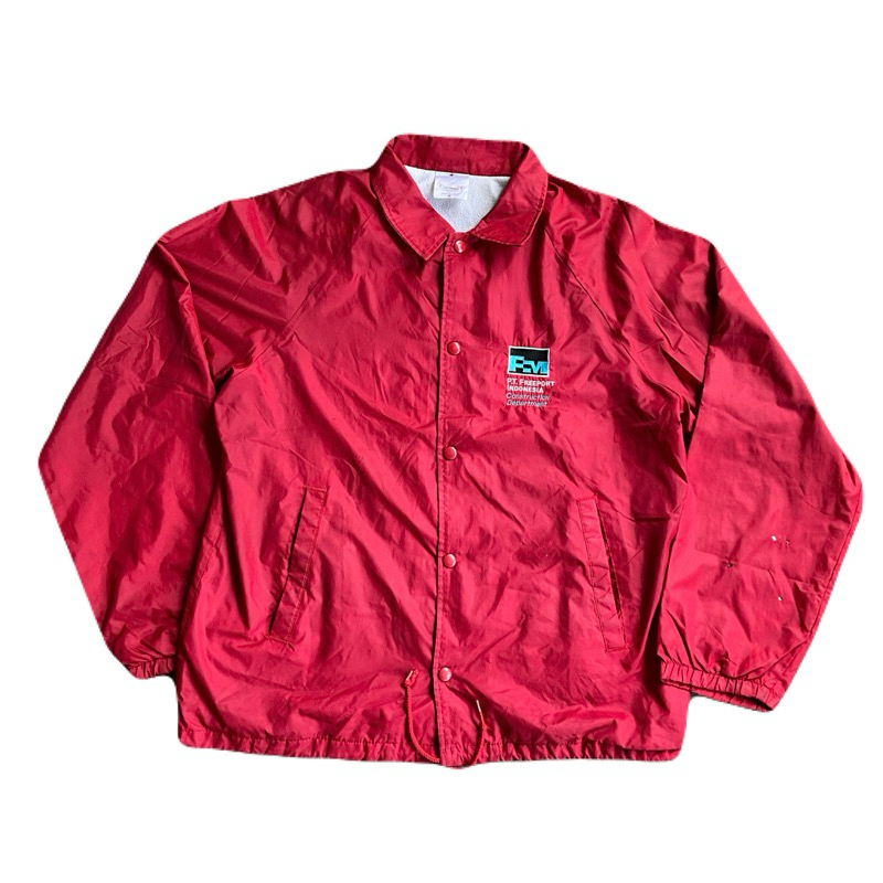 Vintage Red Coach Jacket Auburn “Freeport Company”