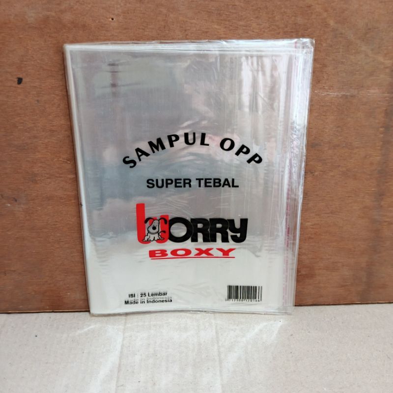 

1 Pak Sampul Buku Plastik Boxy Isi 20 Lembar WORRY