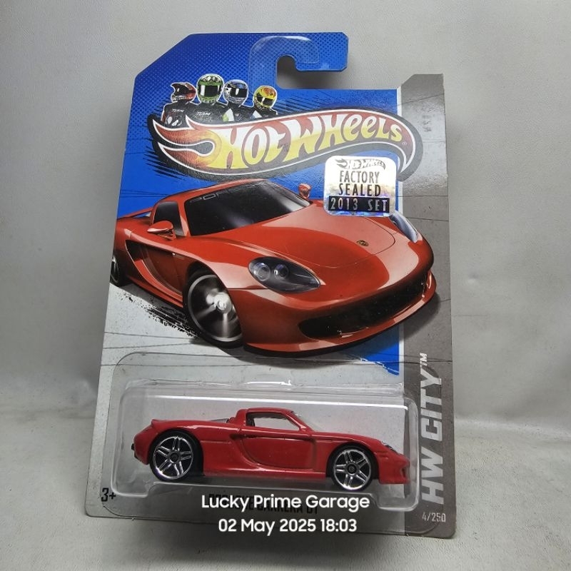 Hot wheels 2013 hw city Porsche carrera gt factory sealed merah