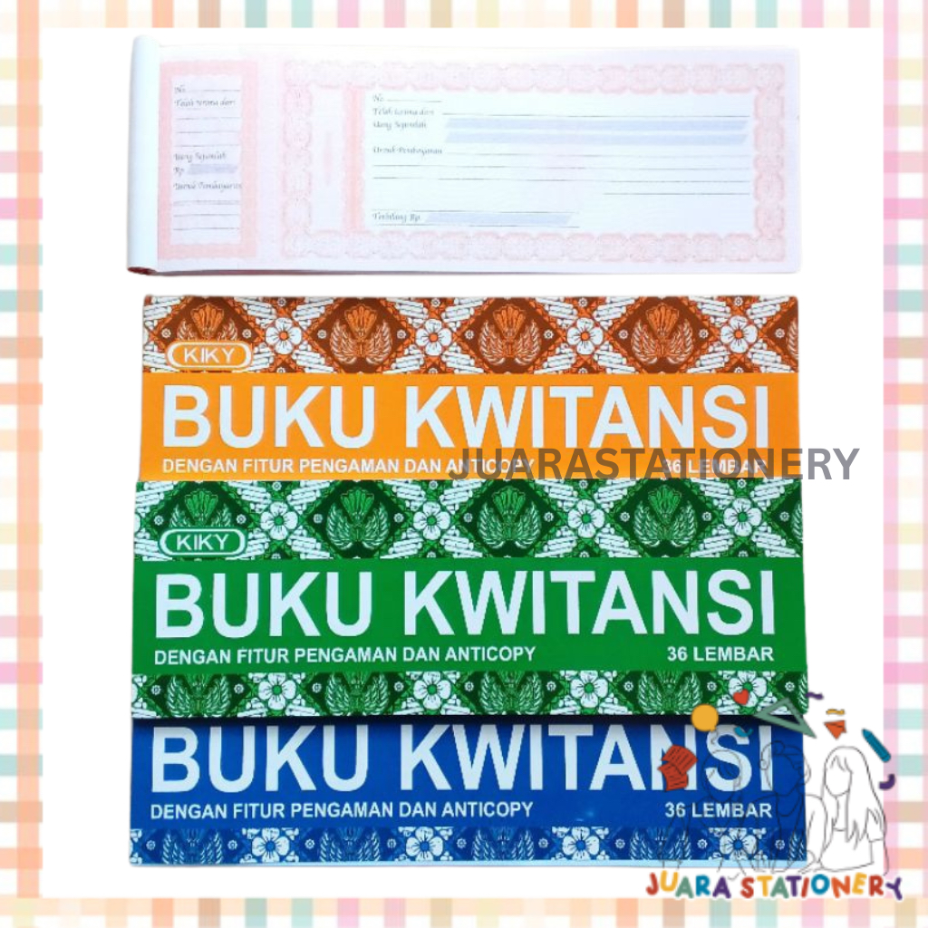 

(602) JUARASTATIONERY Buku Kwitansi Kiky 100 lbr / Kuitansi 100 Lembar Kiky