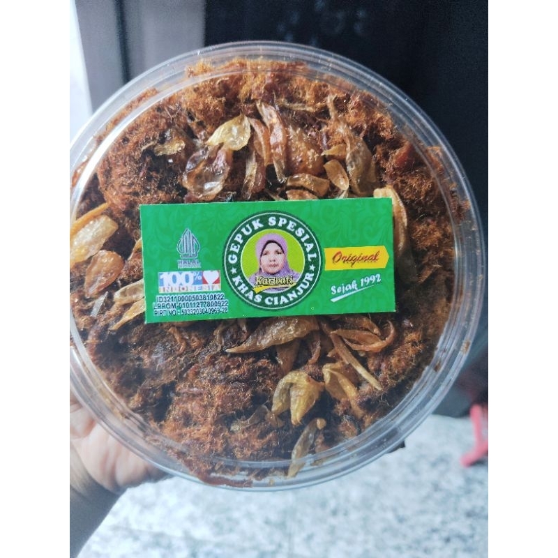 

Abon gepuk ayam Karwati asli Cianjur