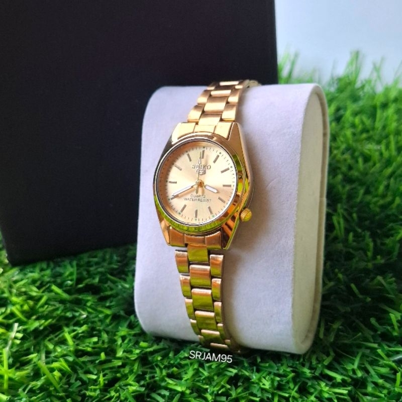 Jam Tangan Wanita Seiko Ukuran Kecil 2,5cm Watch Analog Strap Stainless