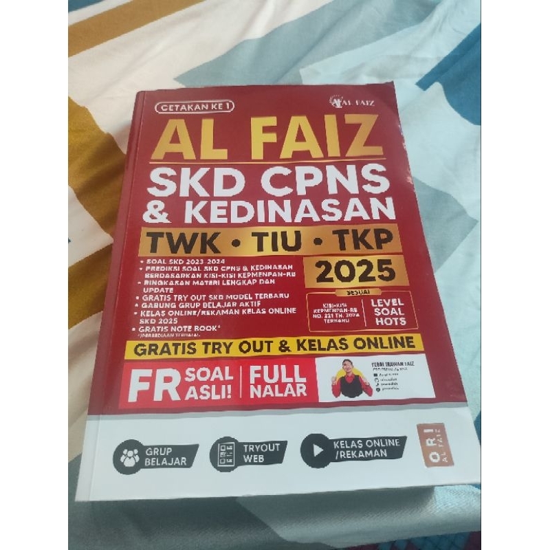 Buku SKD CPNS 2025 privat Al faiz ori preloved