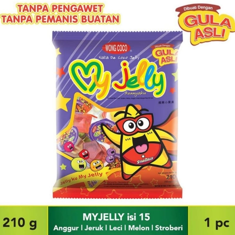 

My Jelly Assorted Isi 15 x 14 Gram By Wong Coco Dibuat Dengan Gula Asli TStore