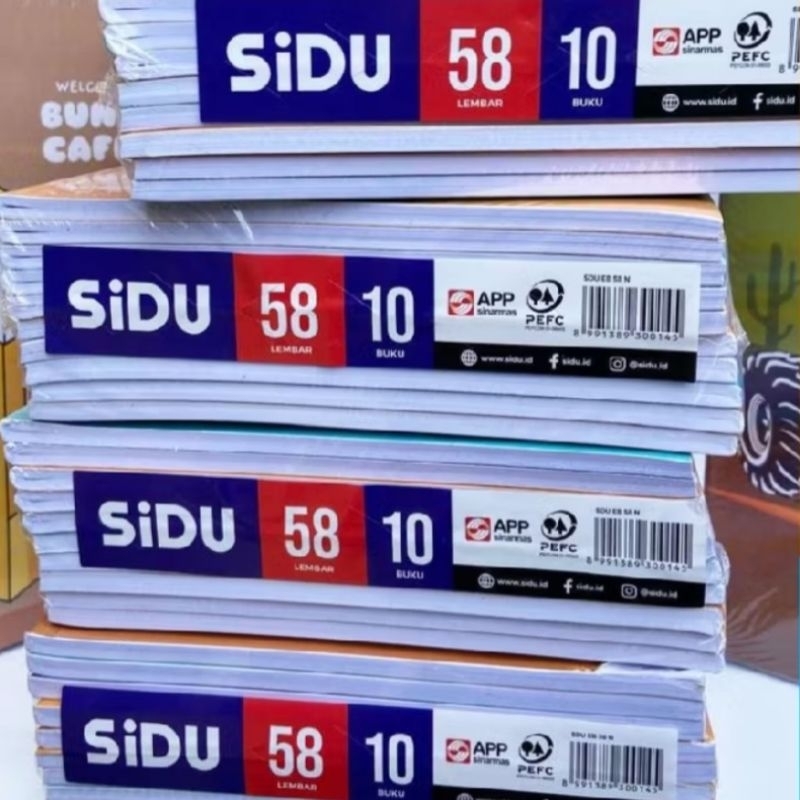

MilL Buku Tulis Sinar Dunia 58 Lembar 1 Pack Isi 10 Buku/ SIDU ORIGINAL