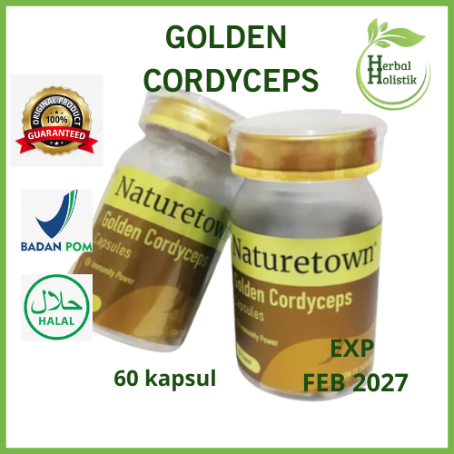 GOLDEN CORDYCEPS MILITARIS CAPSULE 100% ORIGINAL - NATURETOWN
