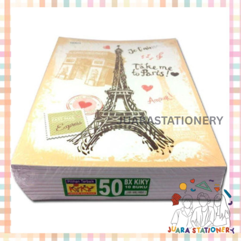

(1483) JUARASTATIONERY Buku Tulis Boxy Kiky 50 Lembar / Buku Tulis Buku Boxy Buku Sekolah