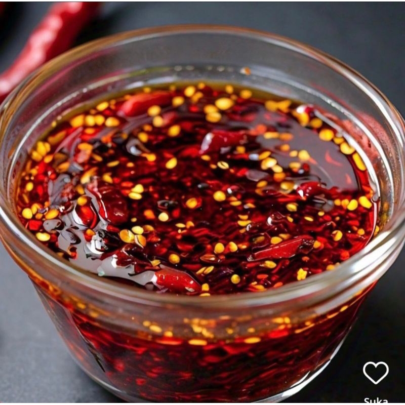 

jual chili oil home made 100gram, enak, pedas dan mantap