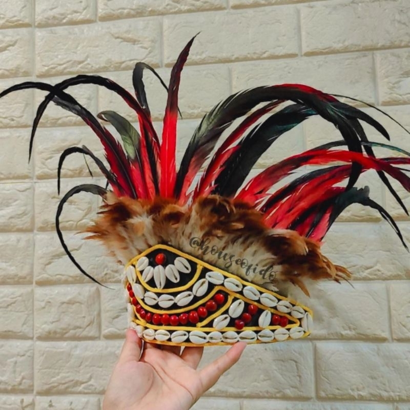 Topi aksesoris mahkota papua