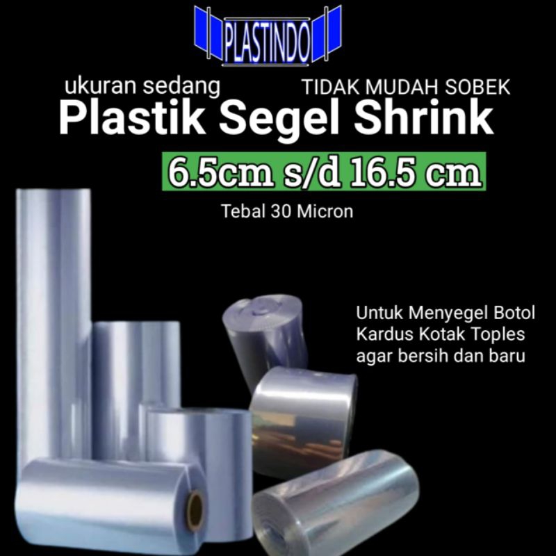 

SHRINK SEDANG 6.5cm s/d 16.5cm PLASTIK SEGEL SHRINK PVC FILM BENING TRANSPARAN 250 gram KUAT TIDAK MUDAH SOBEK PLASTIK MENGKERUT KENA PANAS BOTOL KOTAK KARDUS TOPLES HP BUKU PARCEL HAMPERS