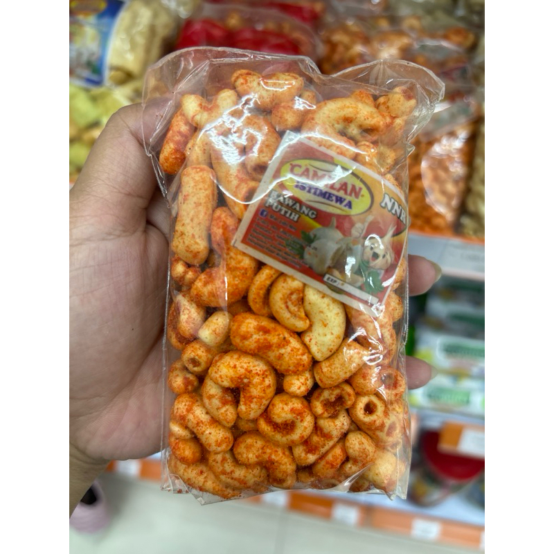 

makaroni kecil pedas dan rasa gurih asin