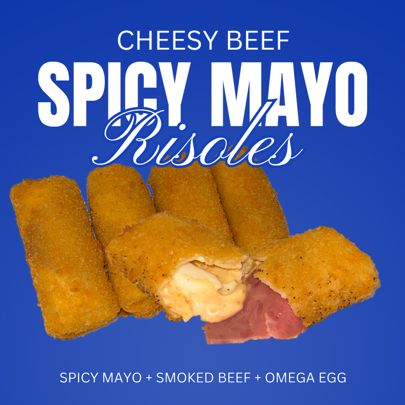 

MUCHACHO Cheesy Beef Spicy Mayo Risoles [Isi 4] - Frozen