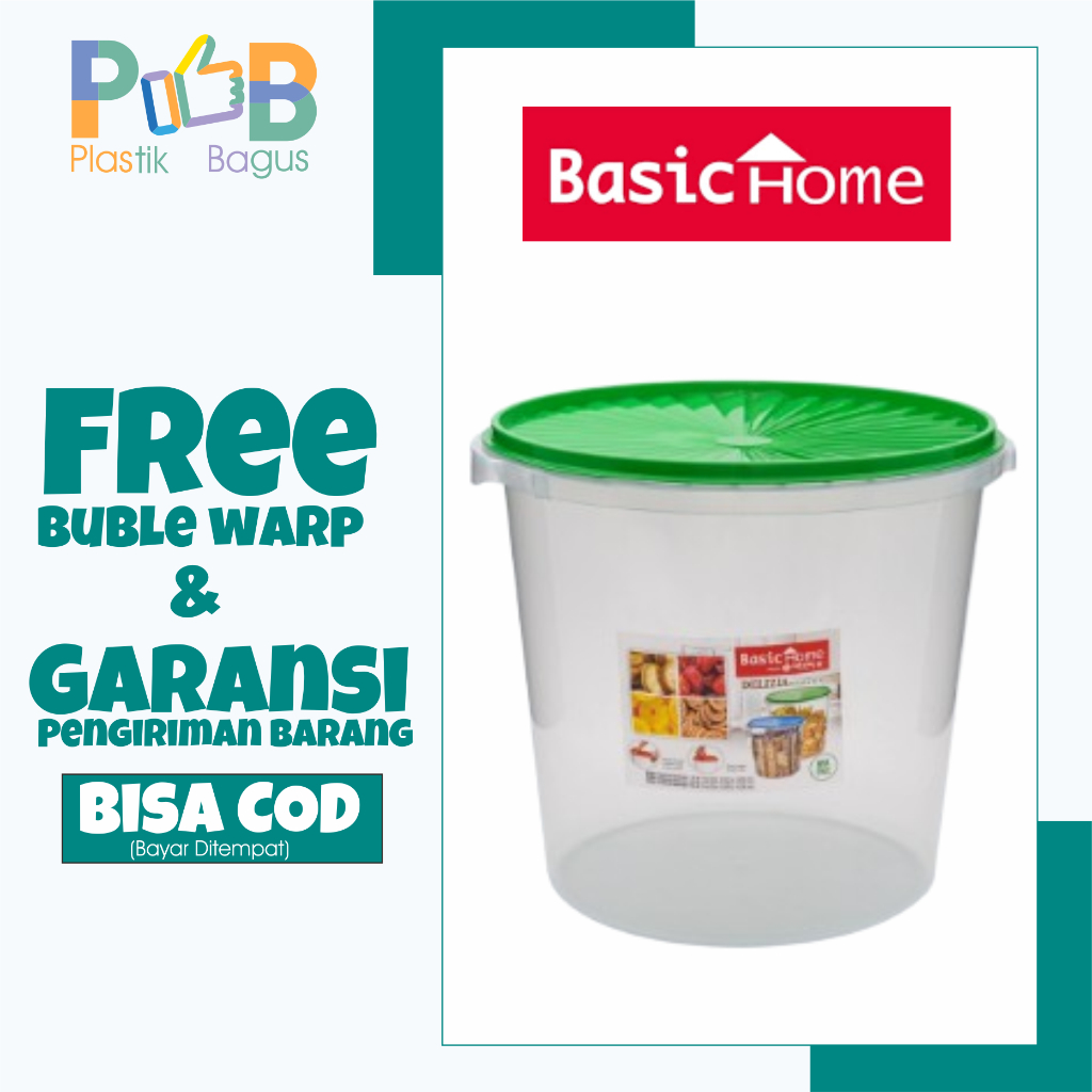 toples krupuk plastik besar JUMBO BSW-3 Delizia Sealware 16 Liter basic home tmc