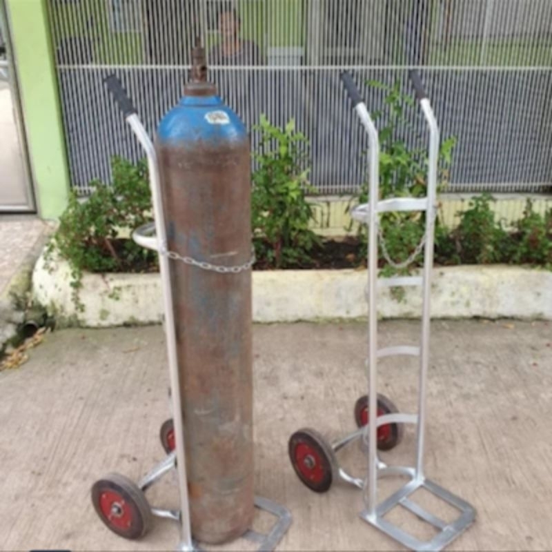 Troli Gas Tabung Tinggi/Oksigen/Agro/Hidrogen/Kuat/