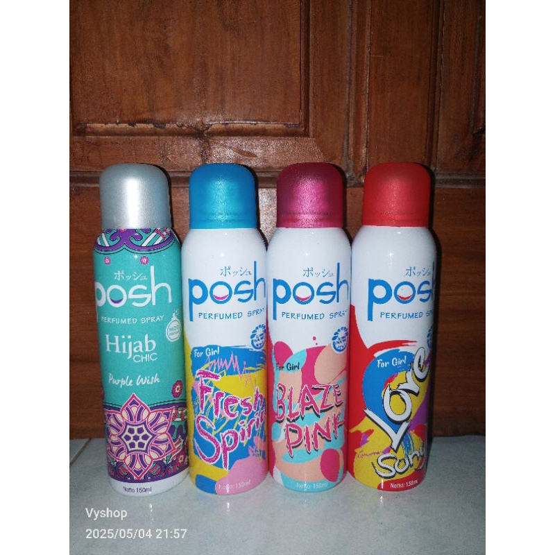 (150ml) Parfum Posh Cewek Posh hijab 150ml