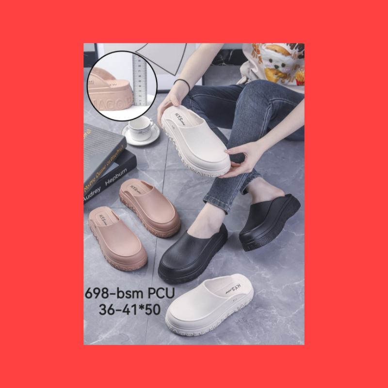 Sepatu Sendal wanita terbaru HYS.new 698_BSM sandal perempuan kekinian