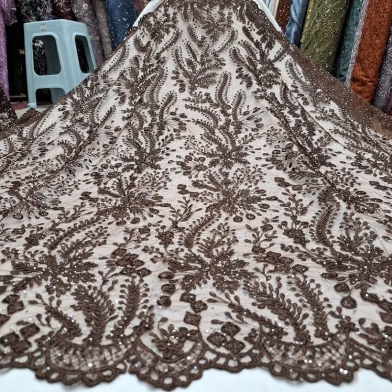 original tille 3D full Payet swaroski || bahan bordiran kebaya tebal premium