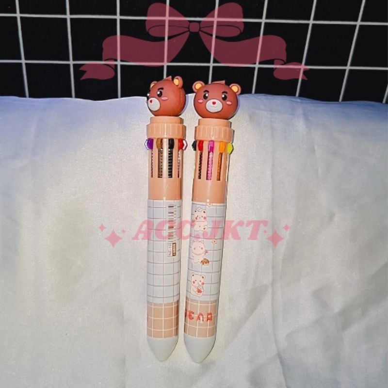 

Pulpen 10 warna karakter /pulpen lucu